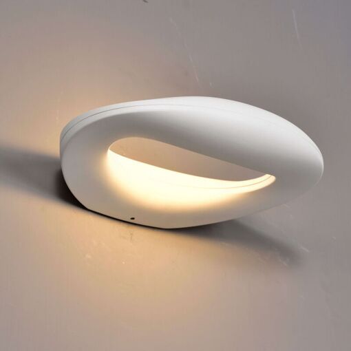 Kosilum - Applique Blanche Design Led Aux Courbes Arrondies -