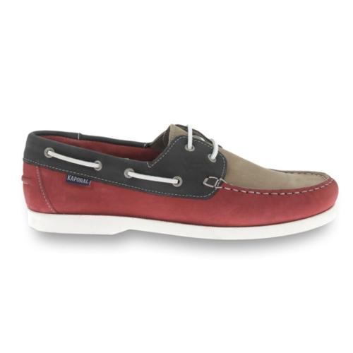 Kaporal Chaussures Bateau Bordeaux Et Taupe