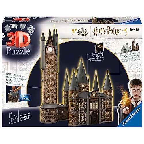 Puzzle Puzzle 3d Château De Poudlard Illuminé - La Tour D'astronomie / Harry Potter