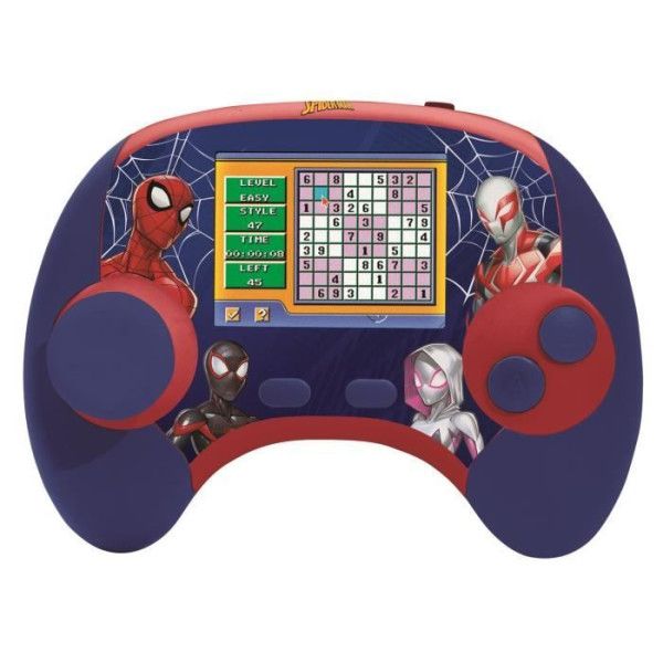 Lexibook - Console Éducative Bilingue Français/Anglais - Spiderman, Écran Lcd 2,8 Pouces - Bleu/Rouge -Jcg100dpi1