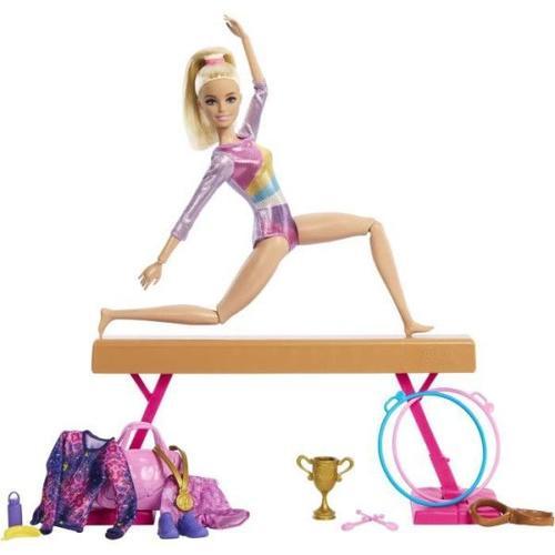 Barbie - Gymnastique - Coffret Avec Poupée Et Plus De 10 Accessoires