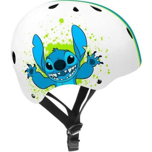 Casque De Skate - Disney - Stitch - Tour De Tete Réglable 53/57cm - Aérations Et Mousses Internes Pour Plus De Confort