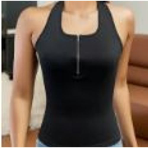 Top Sexy Slim Noir - Top Vetement Pour Femme - Taille L (40/42)