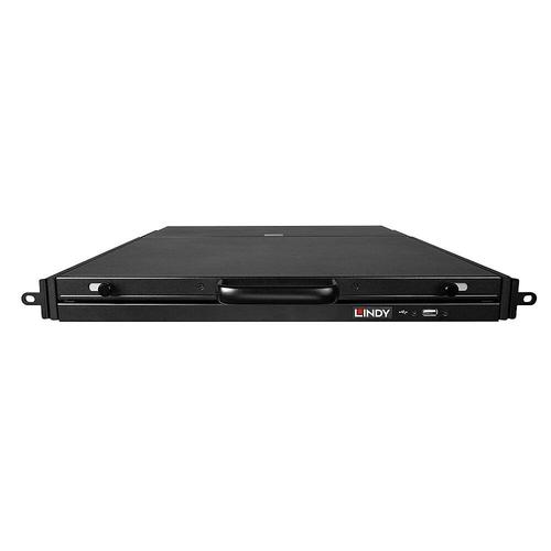 Lindy - Console KVM - USB - 17" - rack-montable - 1920 x 1080 Full HD (1080p) @ 60 Hz - 2xHDMI, 2xDisplayPort, 2xVGA - noir - 1U