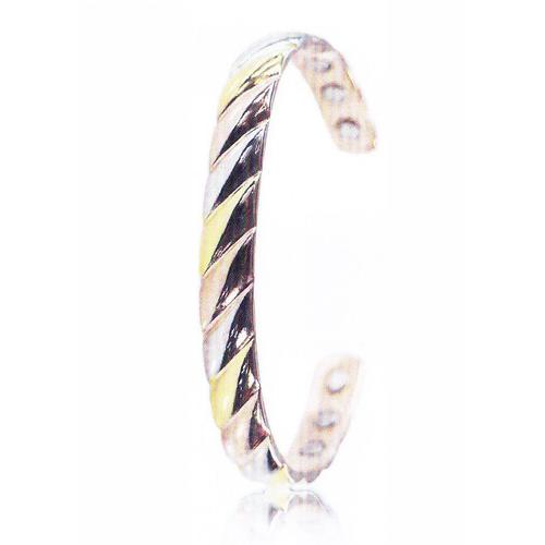 Bracelet Magnétique Cuivre Coloris Or Rose, Or Jaune Et Argent Longueur 16 Cm