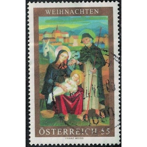 Autriche 2006 Used Fleur Noël The Holy Family La Sainte Famille Y&t At 2452 Su