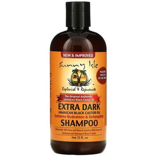 Sunny Isle Shampooing Extra Foncé À L'huile De Ricin Noire Jamaïcaine, 12 Ml 