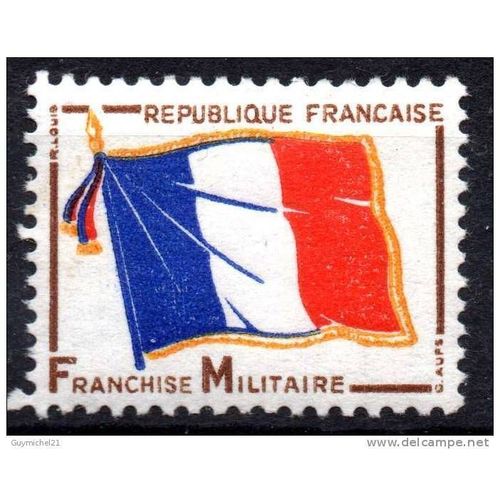 France 1964, Très Beau Timbre De Franchise Militaire Neuf** Luxe Yvert Fm 13, Drapeau Français.