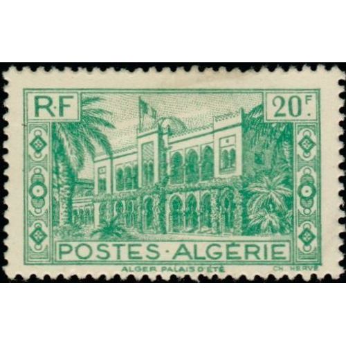 Algérie, Département Français 1944, Très Beau Timbre Neuf** Luxe Yvert 201, Alger, Le Palais D'été.