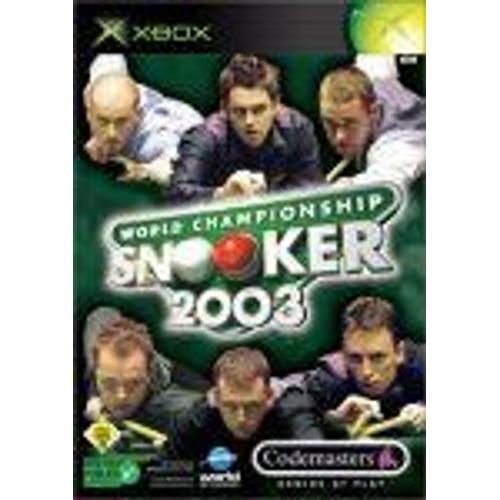 World Championship Snooker 2003 - Ensemble Complet - 1 Utilisateur - Xbox - Allemand