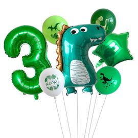 7pc Dinosaure Fete Ballon 1 2 3 4 5 6 7 8 9 Ans Fete D Anniversaire Ballons Enfants Fete D Anniversaire Decoration Jungle Fournitures Chocolat Rakuten