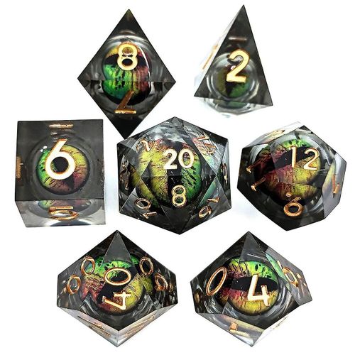 7pcs/Set Mushroom Party Tabletop Role-Playing Game Dice,Cool Games Dnd Dice Set D D Family Tabletop