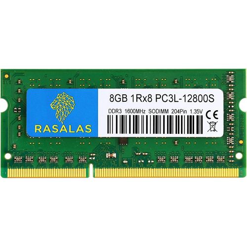 8 Go 1Rx8 PC3L-12800S DDR3L 1600MHz SODIMM DDR3 RAM 1.35V CL11 204-Pin PC3-12800 Mmoire Portable