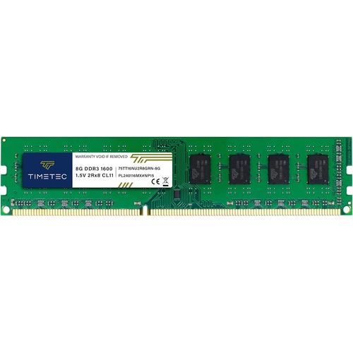 8 Go DDR3L/DDR3 1600MHz PC3L-12800/PC3-12800 (PC3-12800U) Non-ECC sans Tampon 1.5V CL11 2Rx8 Double Rang 240 Broches UDIMM Ordinateur de Bureau mmoire RAM Module Mise  Niveau
