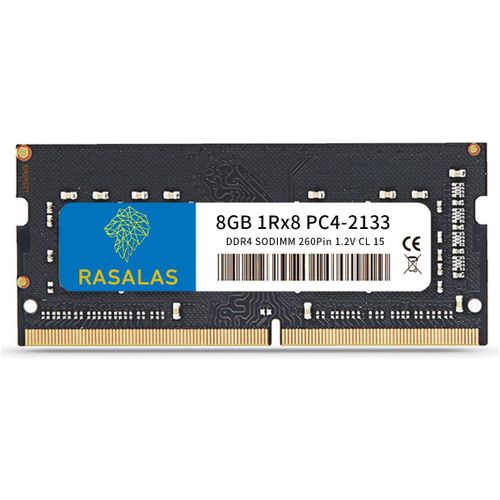 8 Go DDR4 2133 MHz PC4-17000 non ECC sans mmoire tampon DDR4-2133 1,2 V CL22 1Rx8 Single Rank 260 broches RAM pour ordinateur portable 8 Go