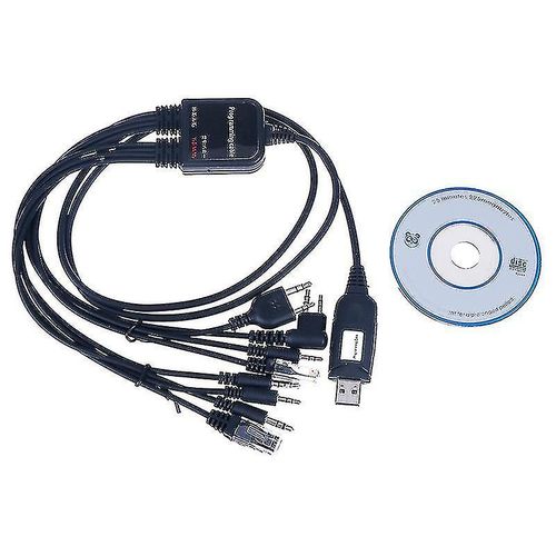 8 In 1 Computer Usb Programming Cable For Handy Walkie Talkie Car Radio