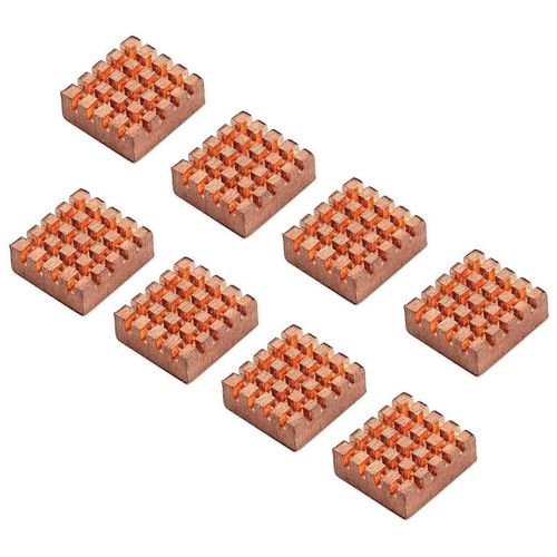 8 Pcs/Set Dissipateur Thermique En Cuivre pour DDR DDR2 DDR3 RAM Mmoire Refroidisseur Radiateur
