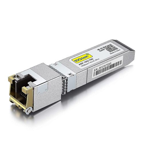 80-Meter Transceiver Sfp+ Rj45 10Gbase-T,Copper Ethernet Cat.6A Module,Compatible Pour Cisco Sfp-10G-T-80,Ubiquiti Unifi,Mikrotik,Netgear,Tp-Link,D-Link,Open Switch