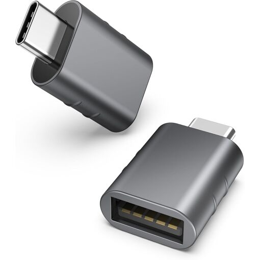 KALANKA-Adaptateur USB C mâle vers USB 3.2 Femelle 2 Pack, Adaptate...