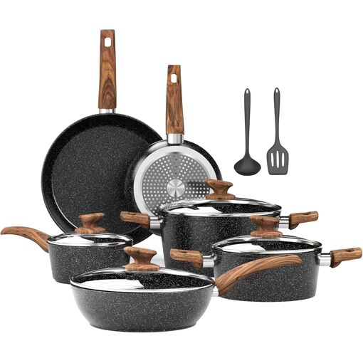 Subzonal-Lot Poele Et Casserole Induction, Set Poele Et Casserole I...