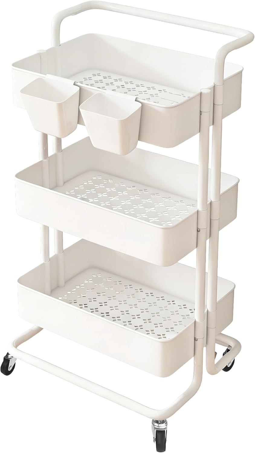 SUBZONAL-Desserte à roulettes à 3 Niveaux, Desserte à roulettes Cui...