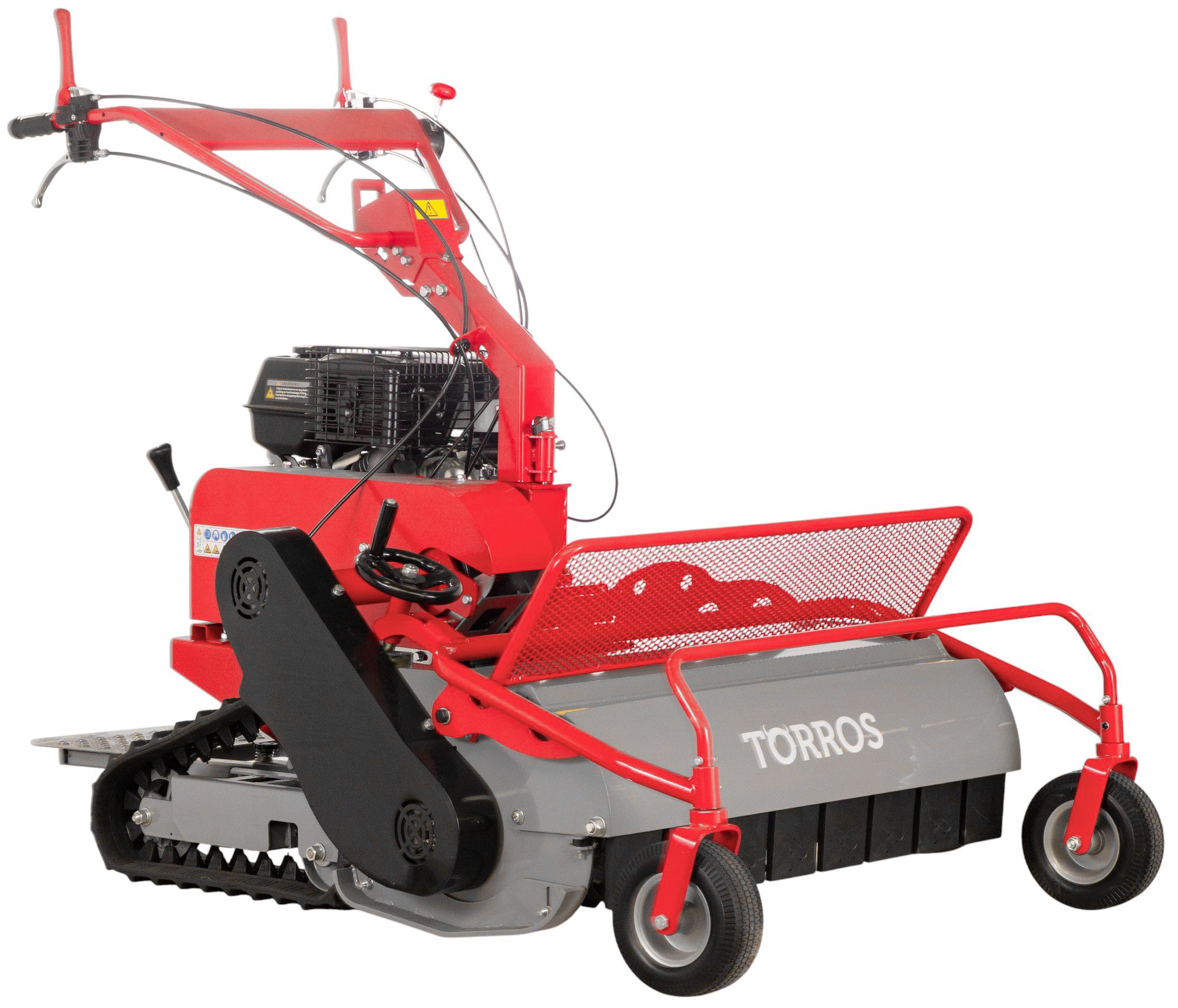 Tondeuse débroussailleuse à fléaux sur chenilles autotractée essenc...