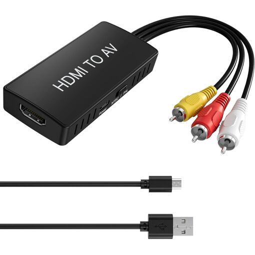 VornixorSarlshop-Convertisseur HDMI vers RCA, Adaptateur HDMI vers ...