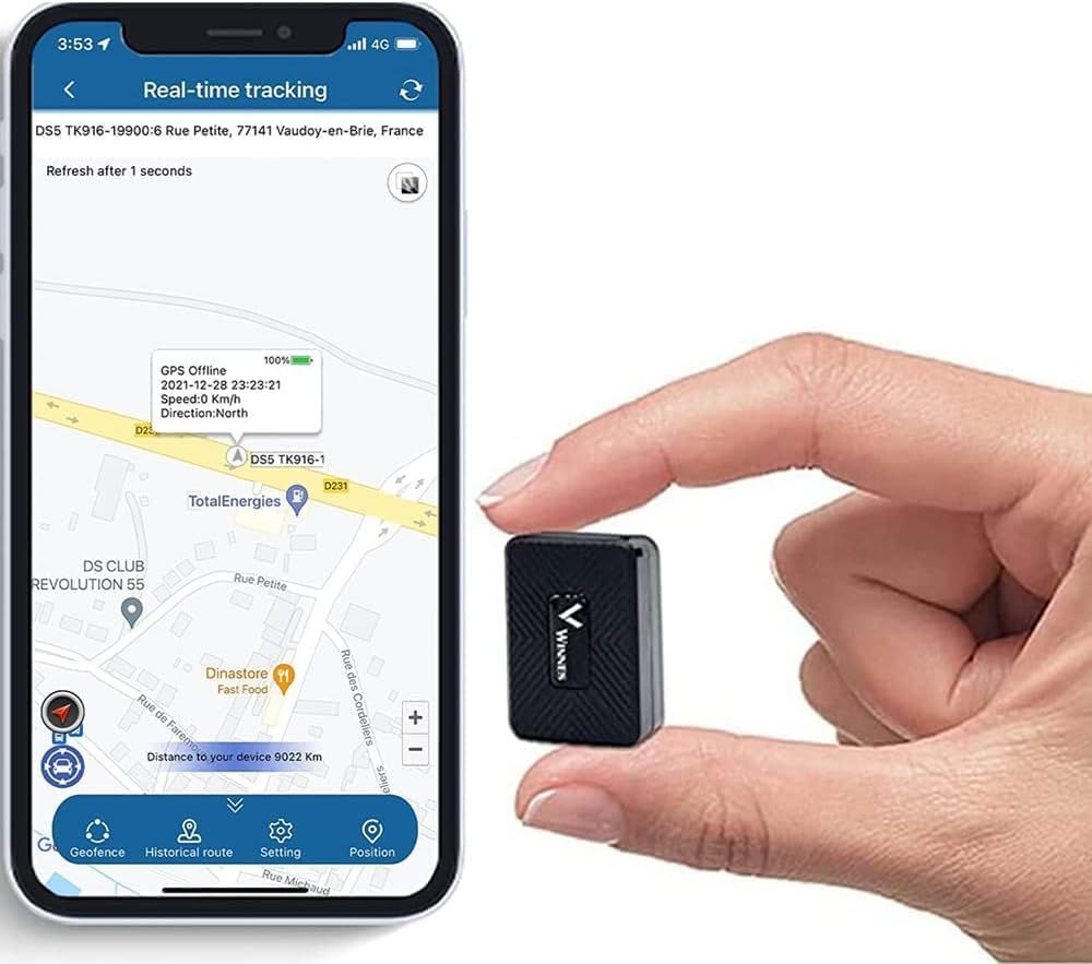 VornixorSarlshop-Tracker GPS Mini avec Micro Traceur GPS avec des A...