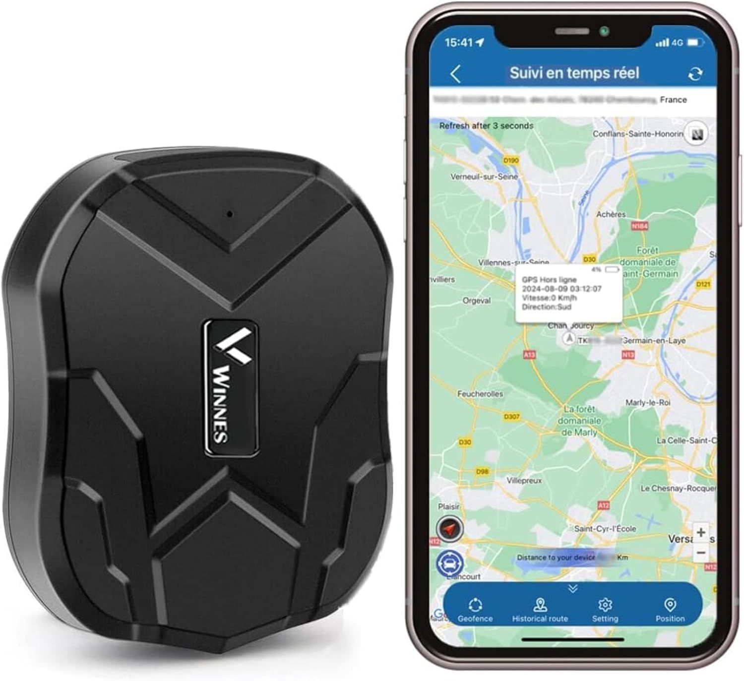 VornixorSarlshop-Traceur GPS Voiture TK905 Tracker Localisateurs d'...