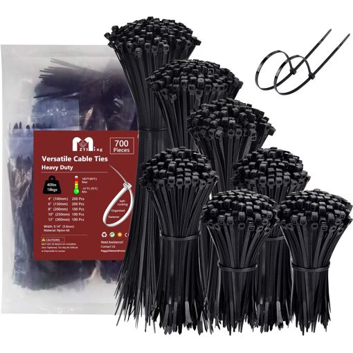 VornixorSarlshop-700 Pièces Collier de Serrage Plastique, Rilsan No...