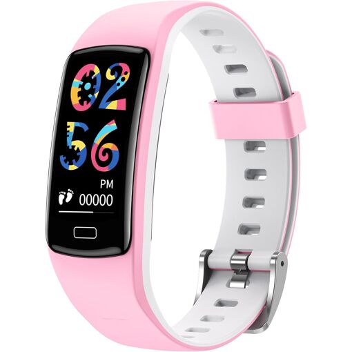 KALANKA-Montre Connectée Enfant Sport Smartwatch - 0.96" Connecté B...