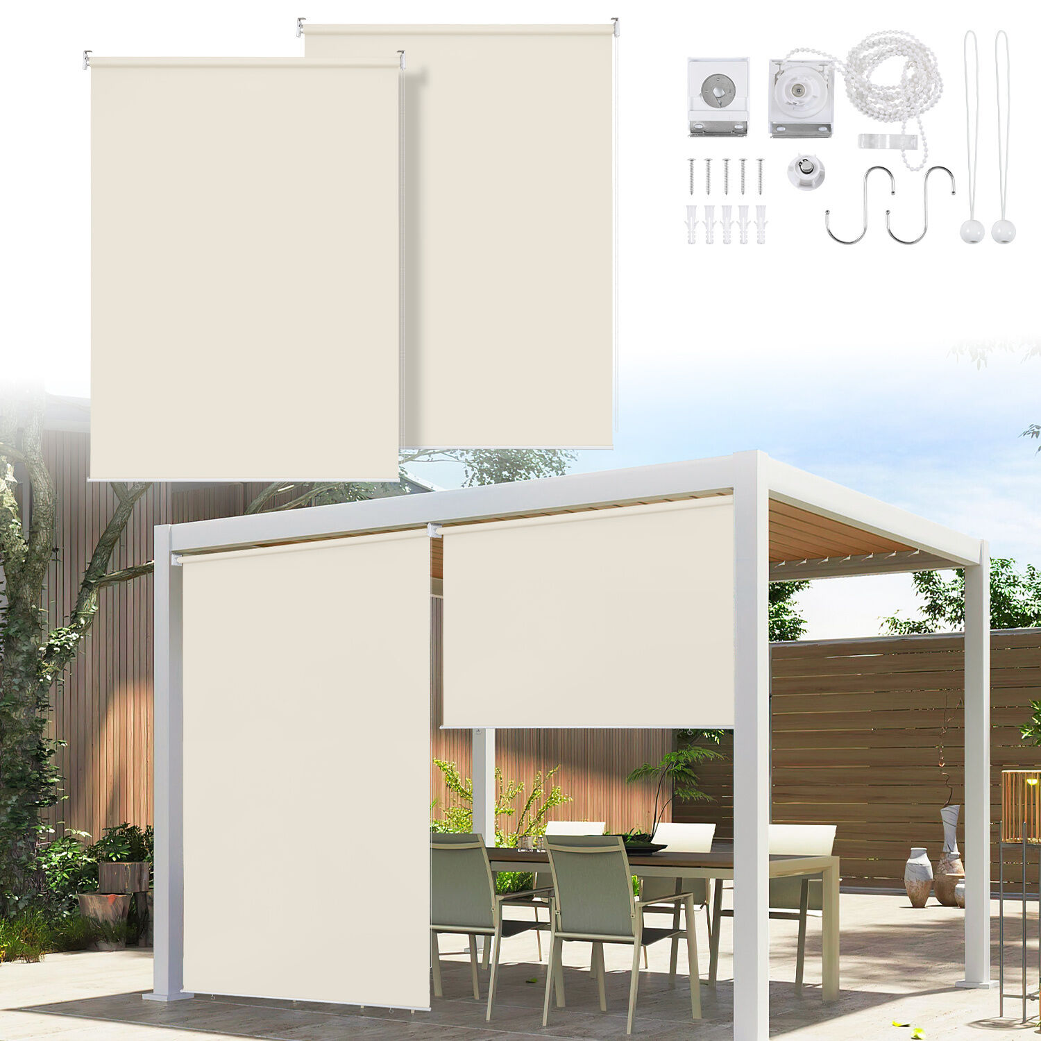 2 Pièces Store Vertical Stores Extérieurs Stores Verticaux De Balco...