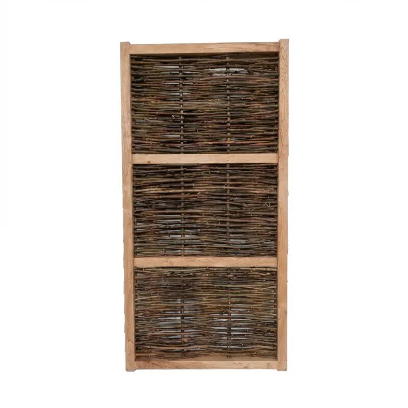 Portillon De Jardin En Noisetier Tressé Avec Fermeture - 150 Cm