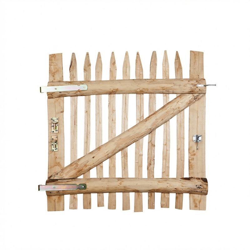 Portillon De Jardin En Châtaignier Naturel ¿ L150 Cm