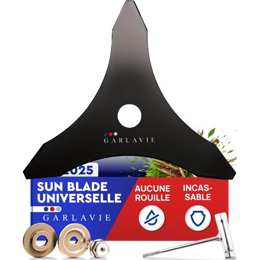 MEVRONISSHOP-Lame de Débroussailleuse 25,5 cm ¿ Lame 3 Dents Univer...