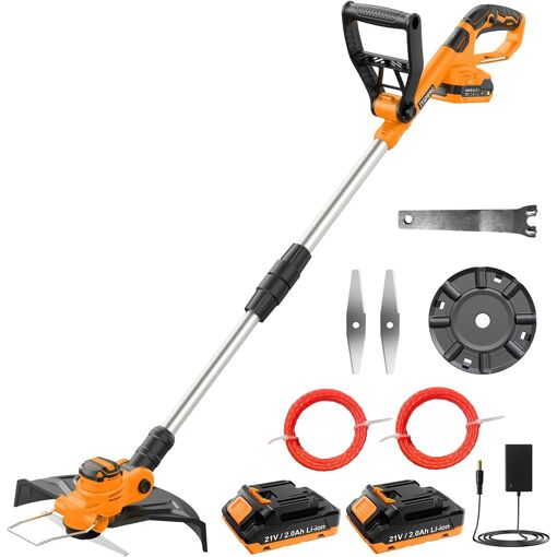 MEVRONISSHOP-21V Coupe Bordure sans Fil, Débroussailleuse à Batteri...