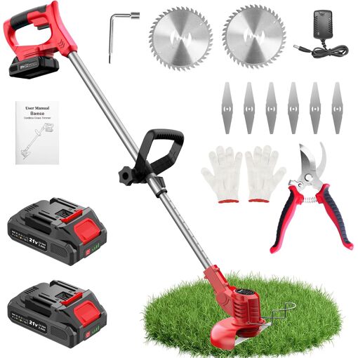 MEVRONISSHOP-Debroussailleuse Electrique sans Fil, Coupe Bordure sa...