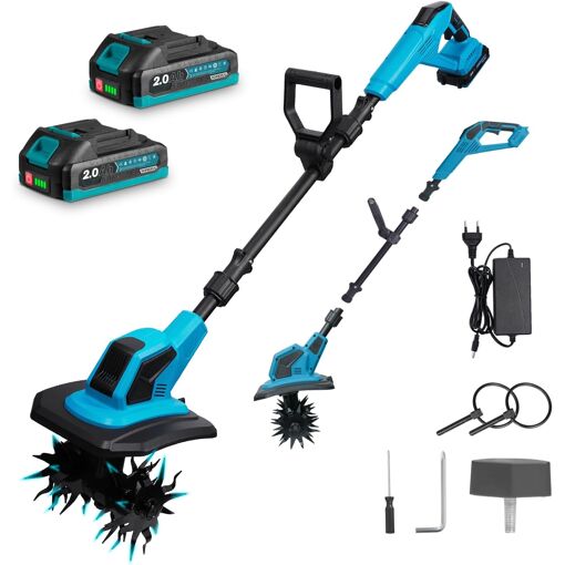 MEVRONISSHOP-Motobineuse Électrique sans Fil - 600W Motoculteur ave...