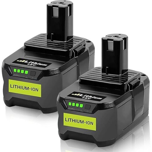 MEVRONISSHOP-2 Packs 18V 5,0Ah Batterie de Remplacement pour Ryobi ...