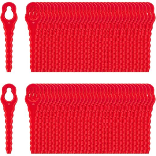 MEVRONISSHOP-Lame en Plastique pour débroussailleuse, 100 Pcs Lames...