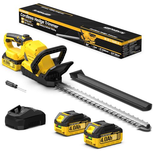 MEVRONISSHOP-53CM Taille Haie Batterie - 21V Taille Haie Electrique...