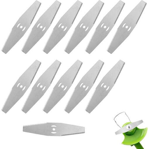 MEVRONISSHOP-Lot de 12 Lame Débroussailleuse Lames de Rechange en M...