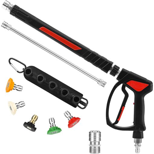 MEVRONISSHOP-Pistolet de Nettoyeur Haute Pression, Raccord Rapide P...