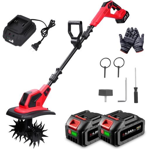 MEVRONISSHOP-Motobineuse Electrique - 550W Motoculteur électrique s...