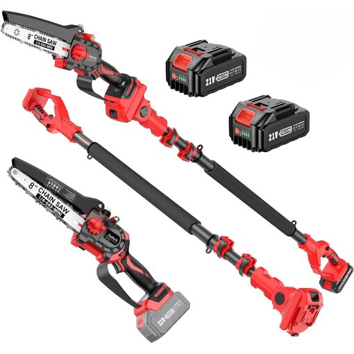 MEVRONISSHOP-2-en-1 Télescopique & Mini Tronçonneuse, Tronçonneuse ...