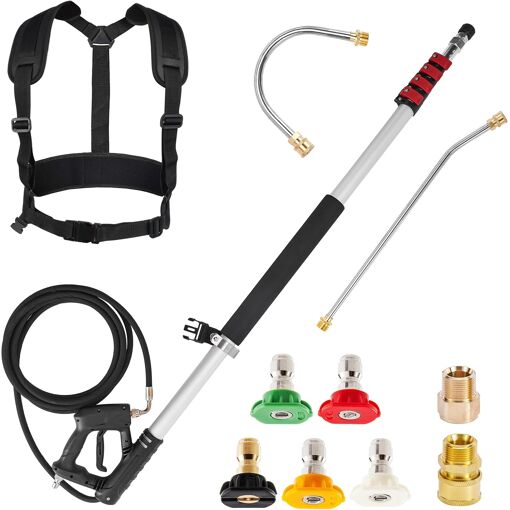 MEVRONISSHOP-Lance Télescopique pour Nettoyeur Haute Pression 6 m, ...