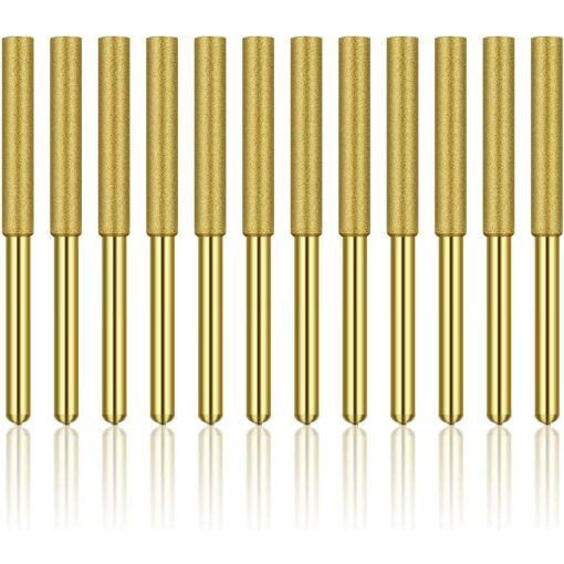 MEVRONISSHOP-12 Pcs Diamant Affûteur de Tronçonneuse, Haute Dureté ...