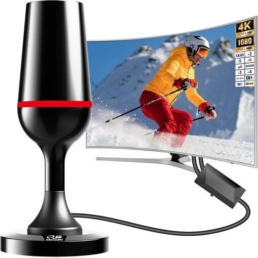 MEVRONISSHOP-Antenne TV intérieur puissante,Antenne TNT intérieure ...