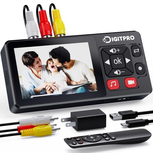 MEVRONISSHOP-Convertisseur VHS vers Numérique 3.0, HD Magnetoscope ...