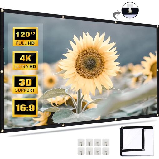 MEVRONISSHOP-Ecran de Videoprojecteurs, Projecteur étanche épaissi ...